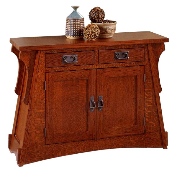 Quarter Sawn Solid Oak Mission Craftsman Buffet Console Sideboard